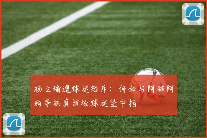 杨立瑜遭球迷怒斥：何必与阿猫阿狗争执真该给球迷竖中指